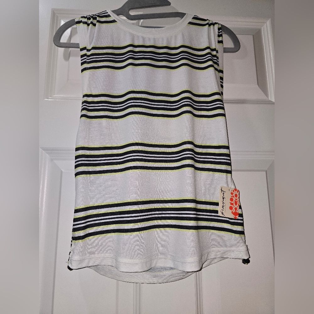 Free People Movement Striped Sleeveless Top